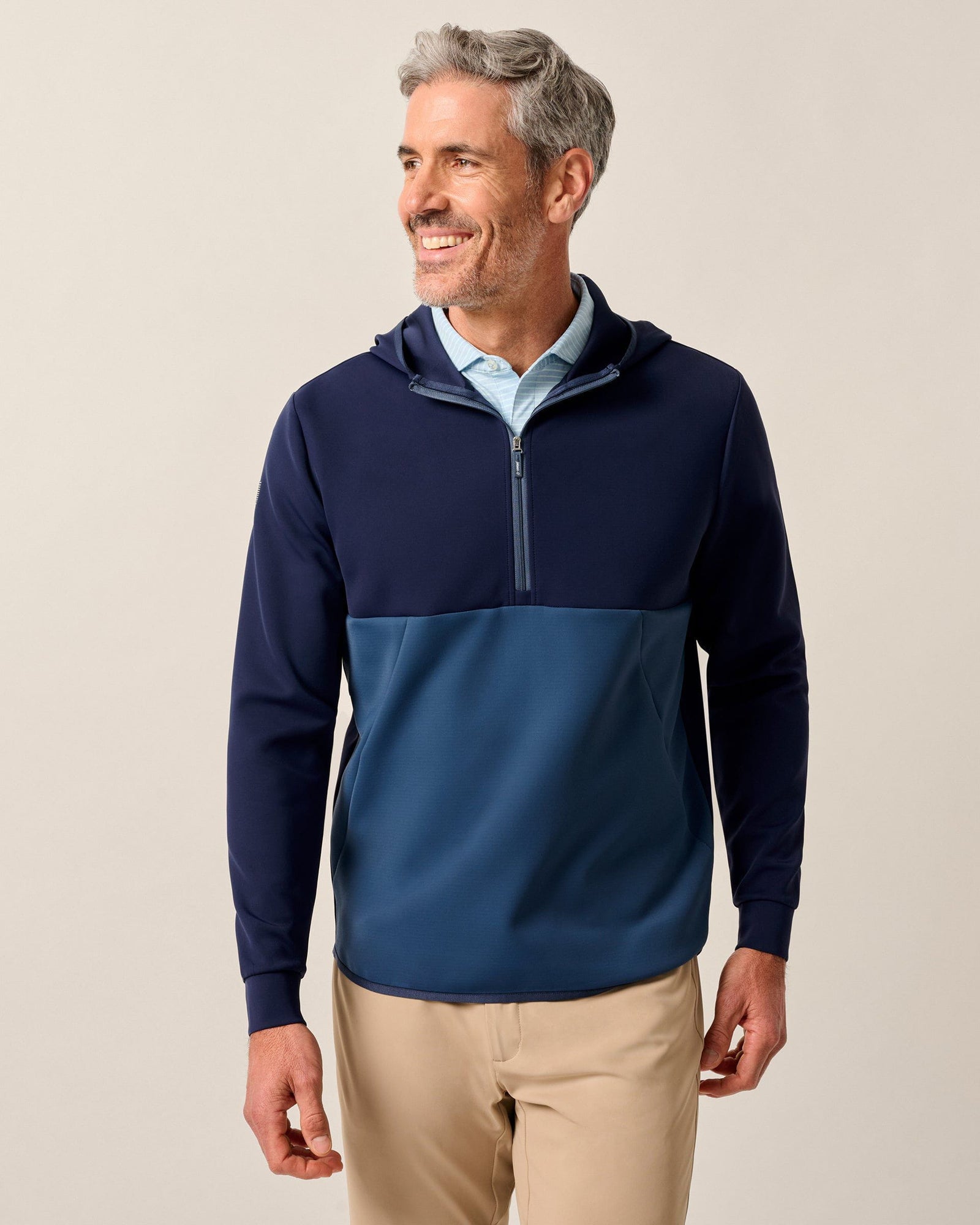 Johnnie-O Men's Iversons Performance Hooded 1/4-Zip