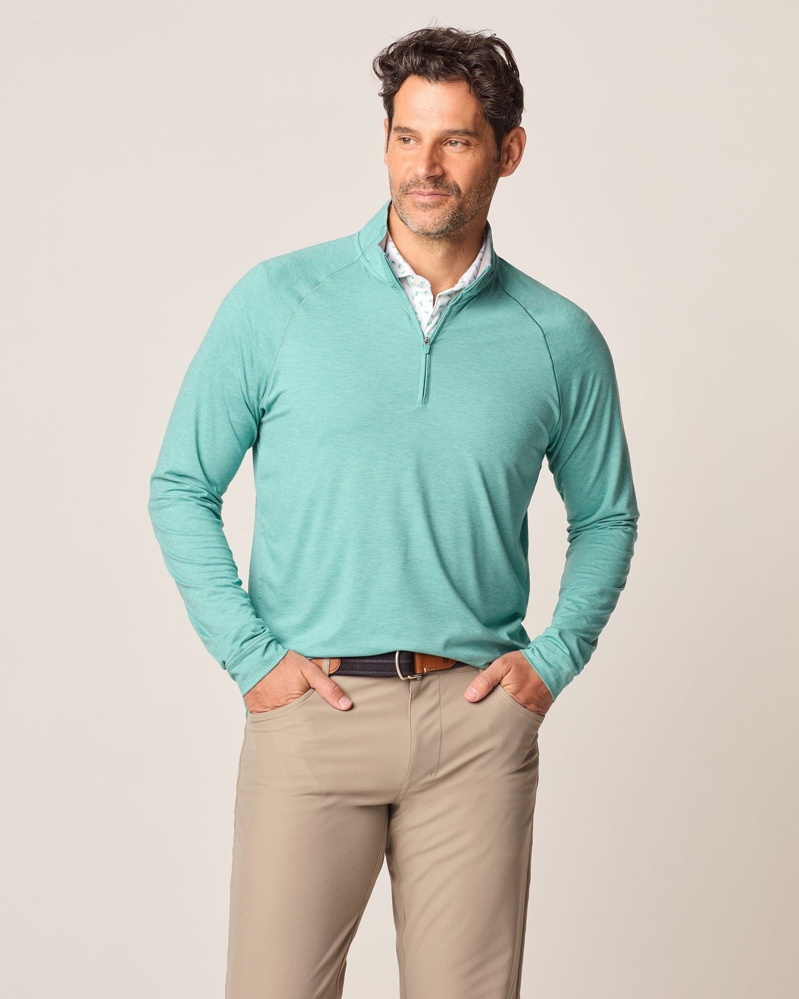 Johnnie-O Men's Freeborne PREP-FORMANCE 1/4 Zip Pullover