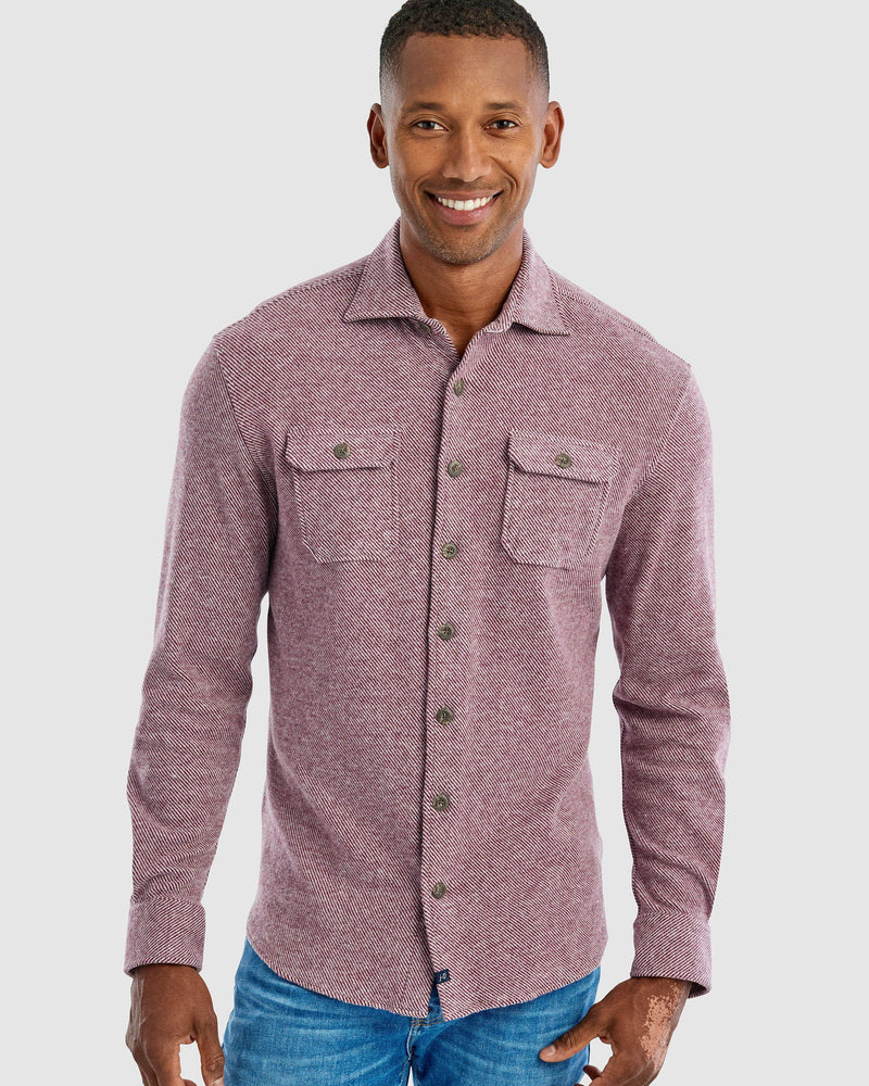 Johnnie-O Men's Carl Stretch Flannel Lodge Shirt