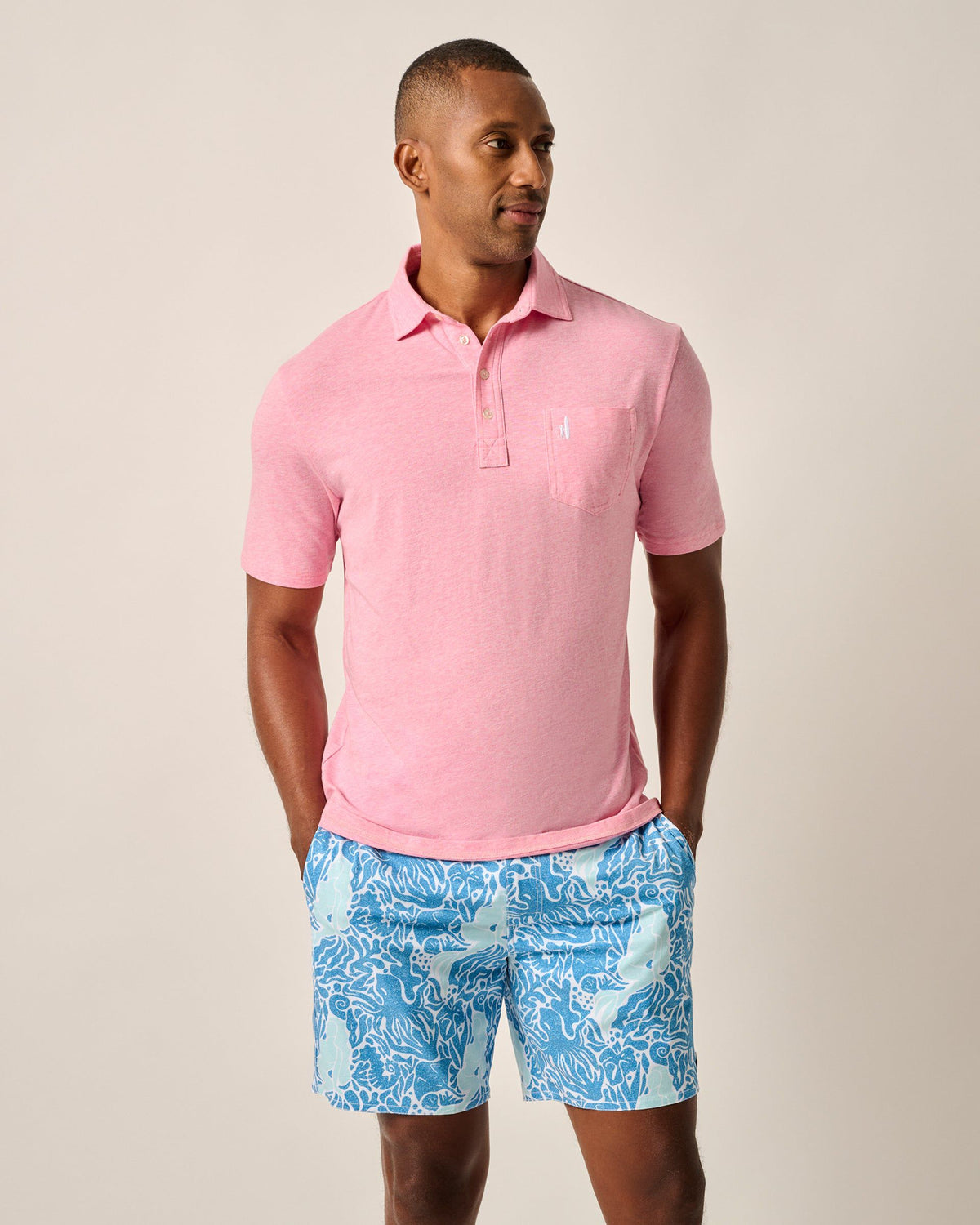 Johnnie-O Men's Heathered Original Polo 2.0