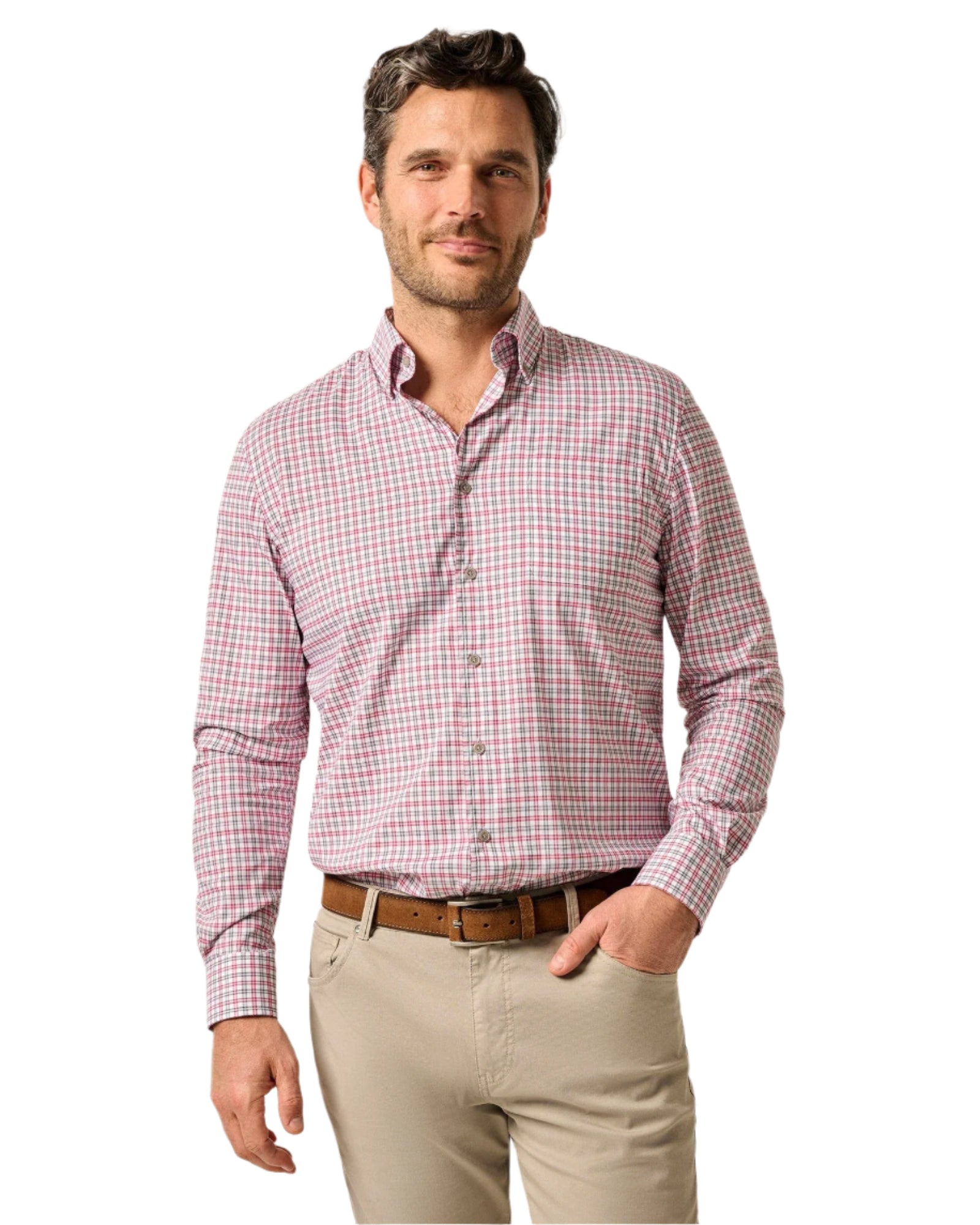 Johnnie-O Men's Morganstern Performance Button Up Shirt